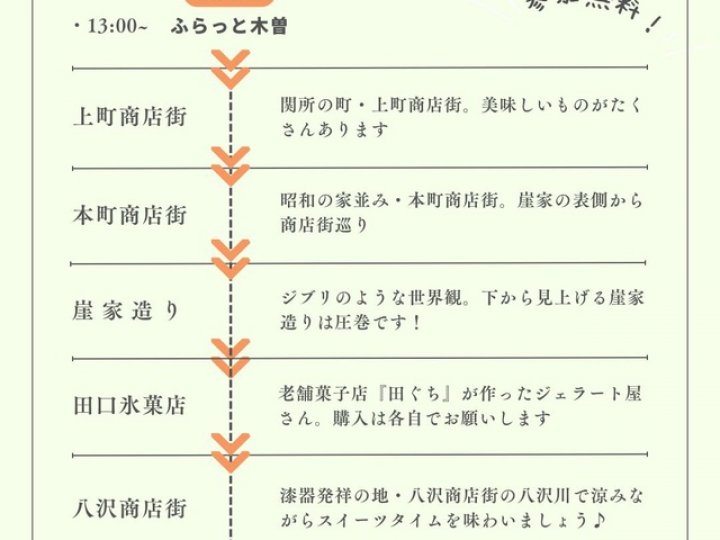 《6/8PM》案内人と行く!きそのまち歩き vol.3の関連画像2